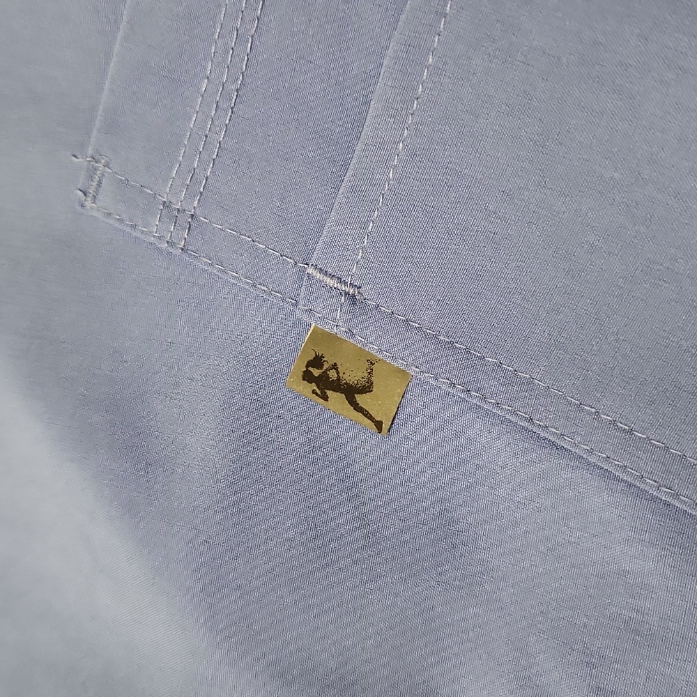 Blue Scrub Set with Yellow Accents - Picture 9 of 10